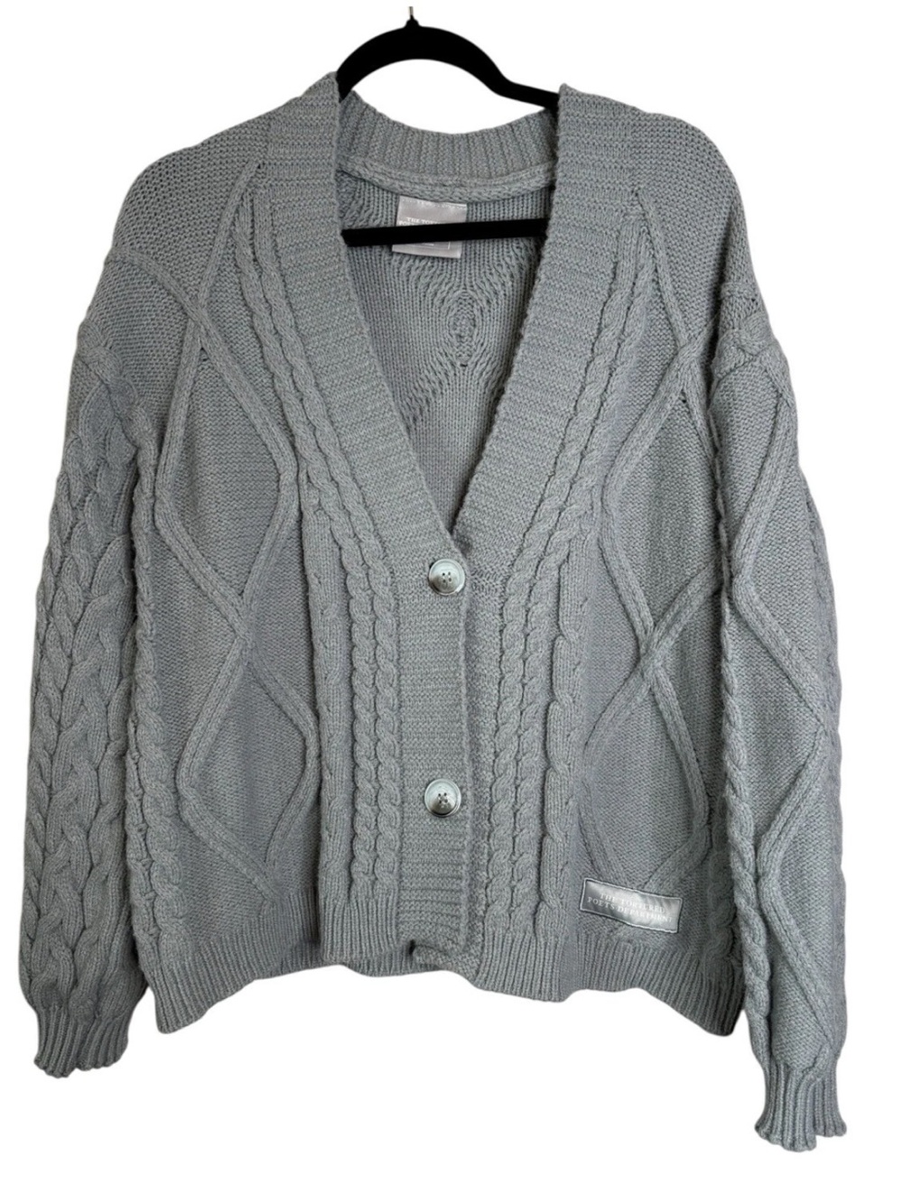 Taylor Swift Tortured Poets Department Cardigan Sweater XS / S Cable Knit